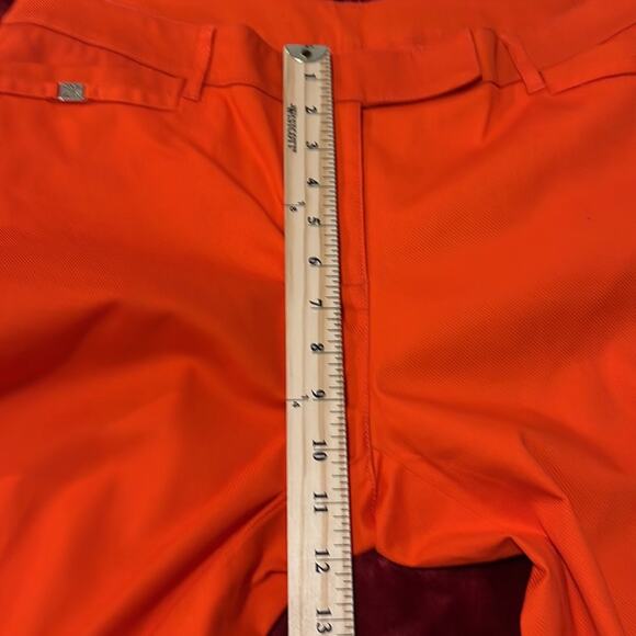 Anne Klein Orange Cropped Ankle Textured Pants Size 10 - Picture 8 of 9